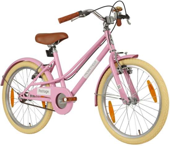 PROMETHEUS Petitage vélo rétro pour enfants 20 pouces rose